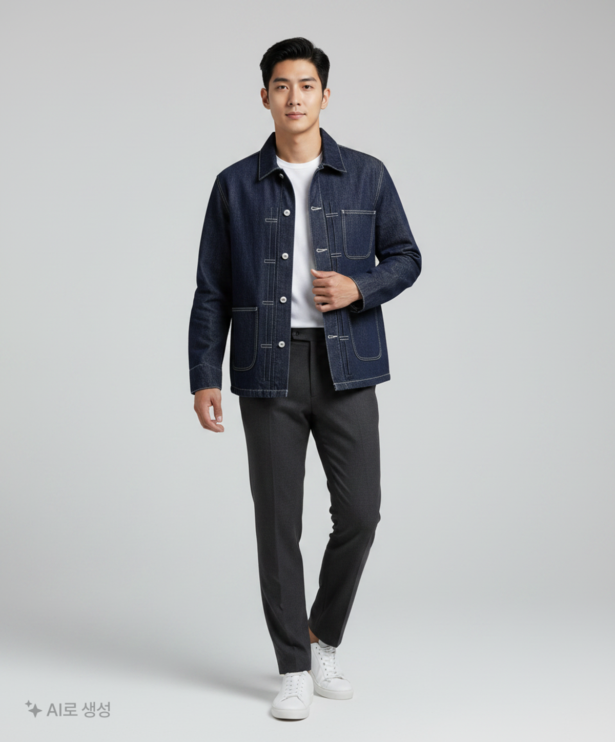 스파오(SPAO) 데님/트러커 재킷 L