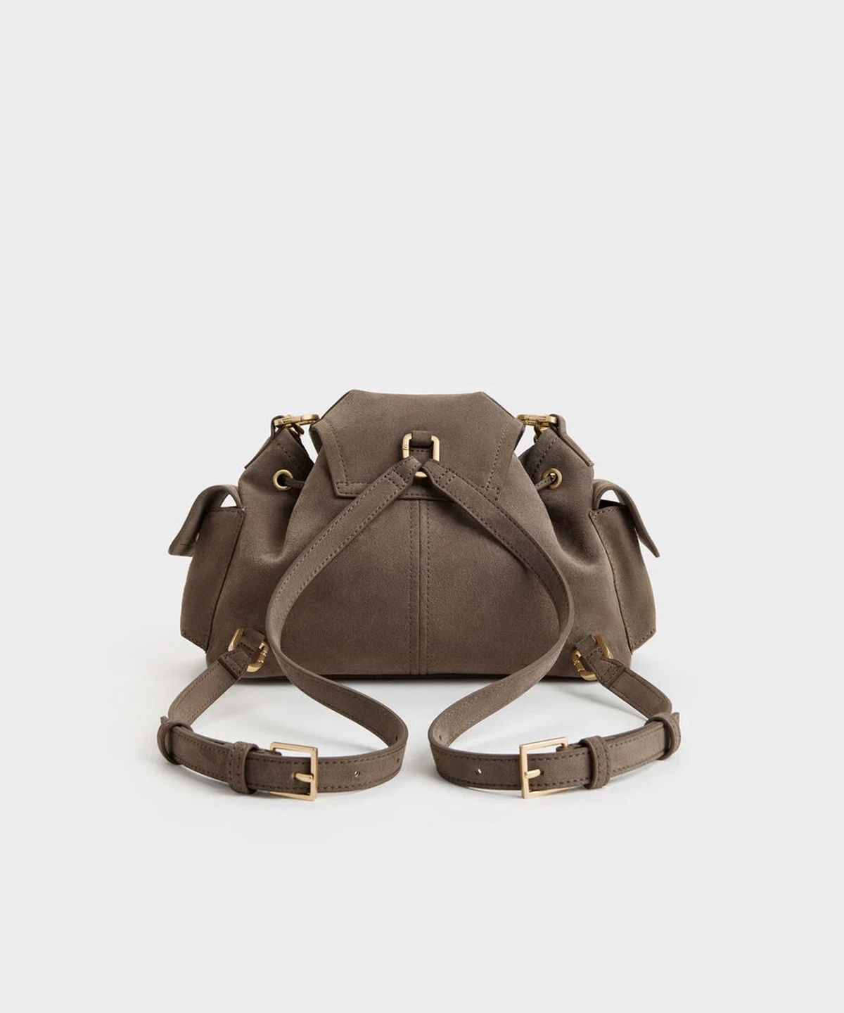 찰스앤키스(CHARLES & KEITH) 노앤 사이드 포켓 버킷백 CK2-10160273-1