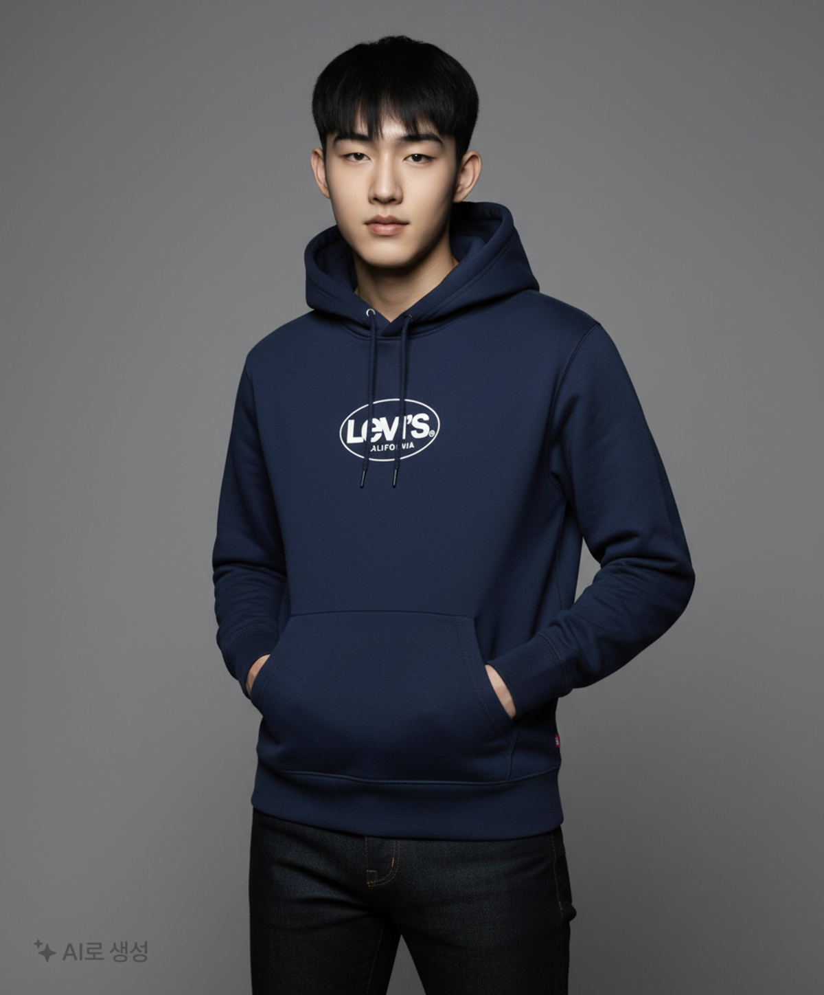 리바이스(LEVI'S) 릴렉스 그래픽 후드 _38479-0205 L
