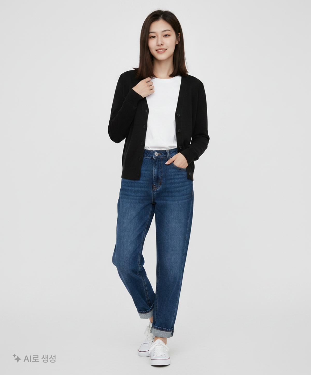 베이직엘르(BASIC ELLE) 카디건 FREE
