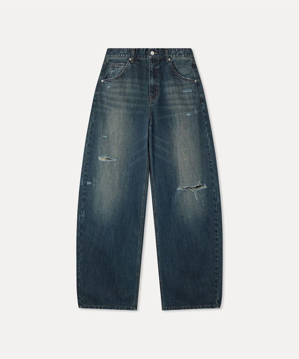 미쏘(MIXXO) 디스트로이드 와이드핏 데님_MIWTJG913J