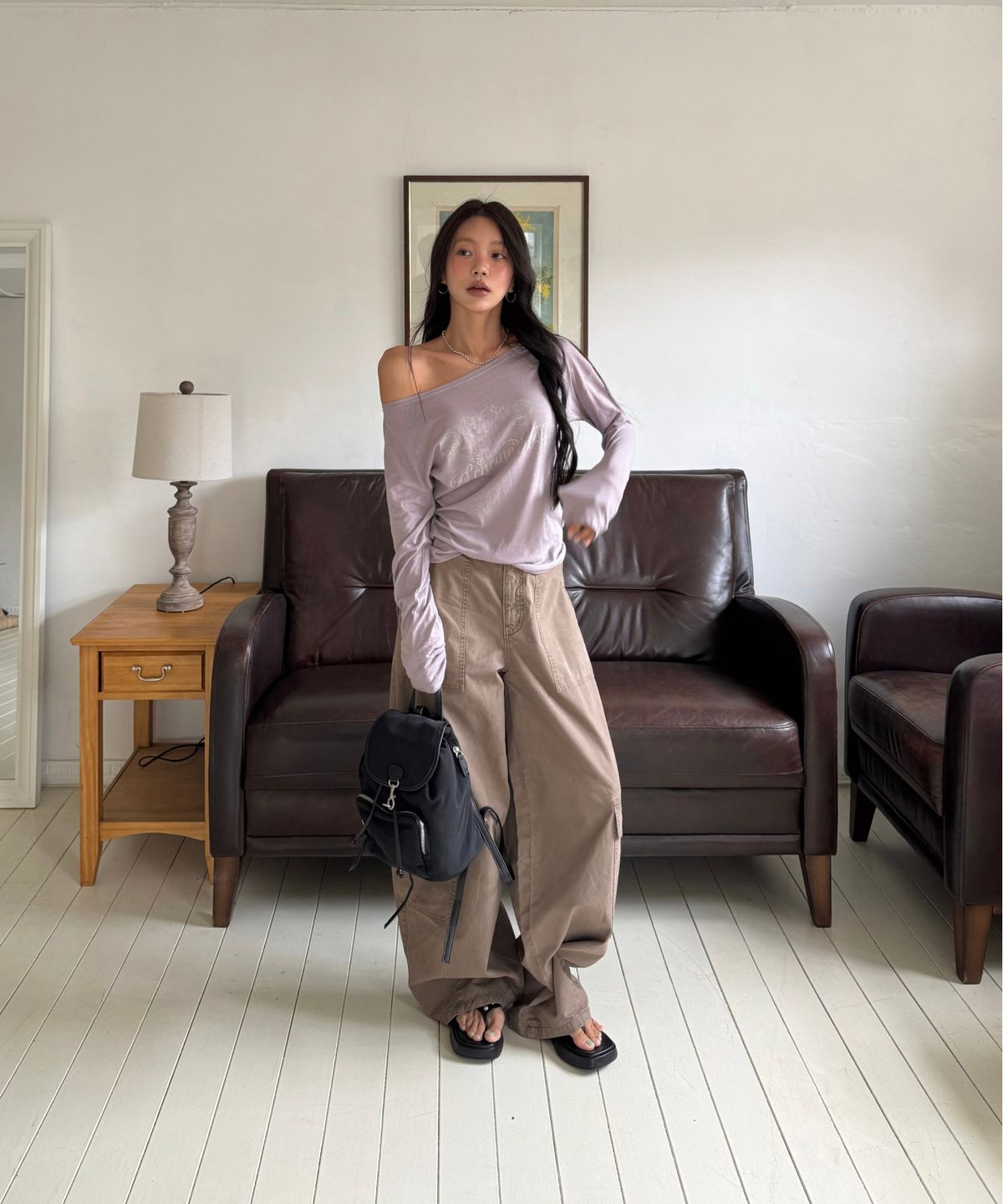 미쏘(MIXXO) 카고 코튼팬츠_MIWTJG966J