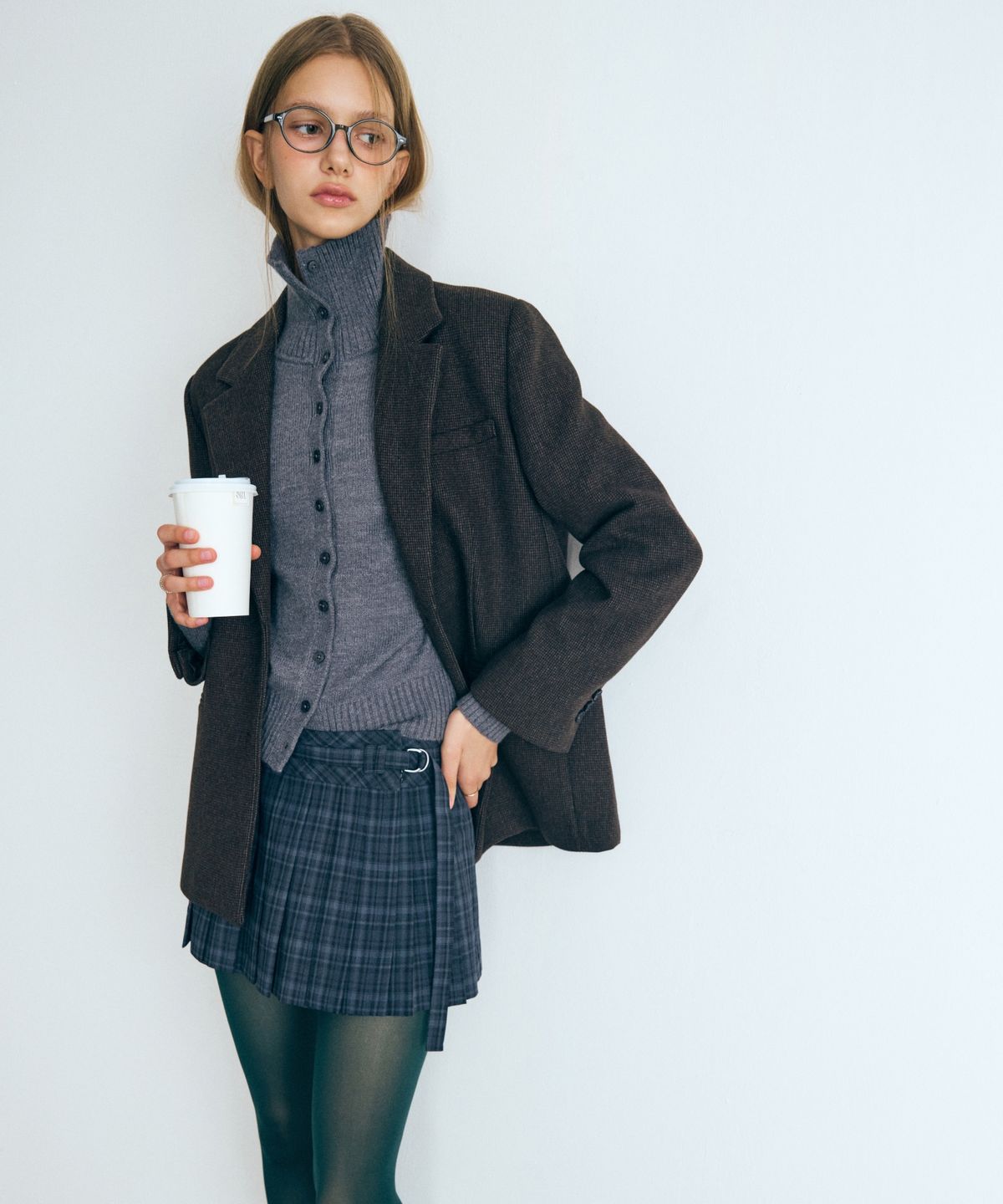 미쏘(MIXXO) 플리츠 미니 스커트_MIWWHG931C
