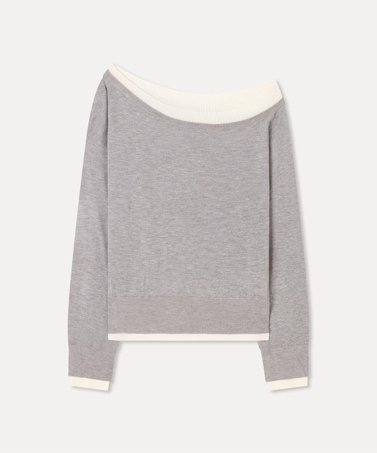 미쏘(MIXXO) 원숄더 레이어드 니트_MIWKAG902T