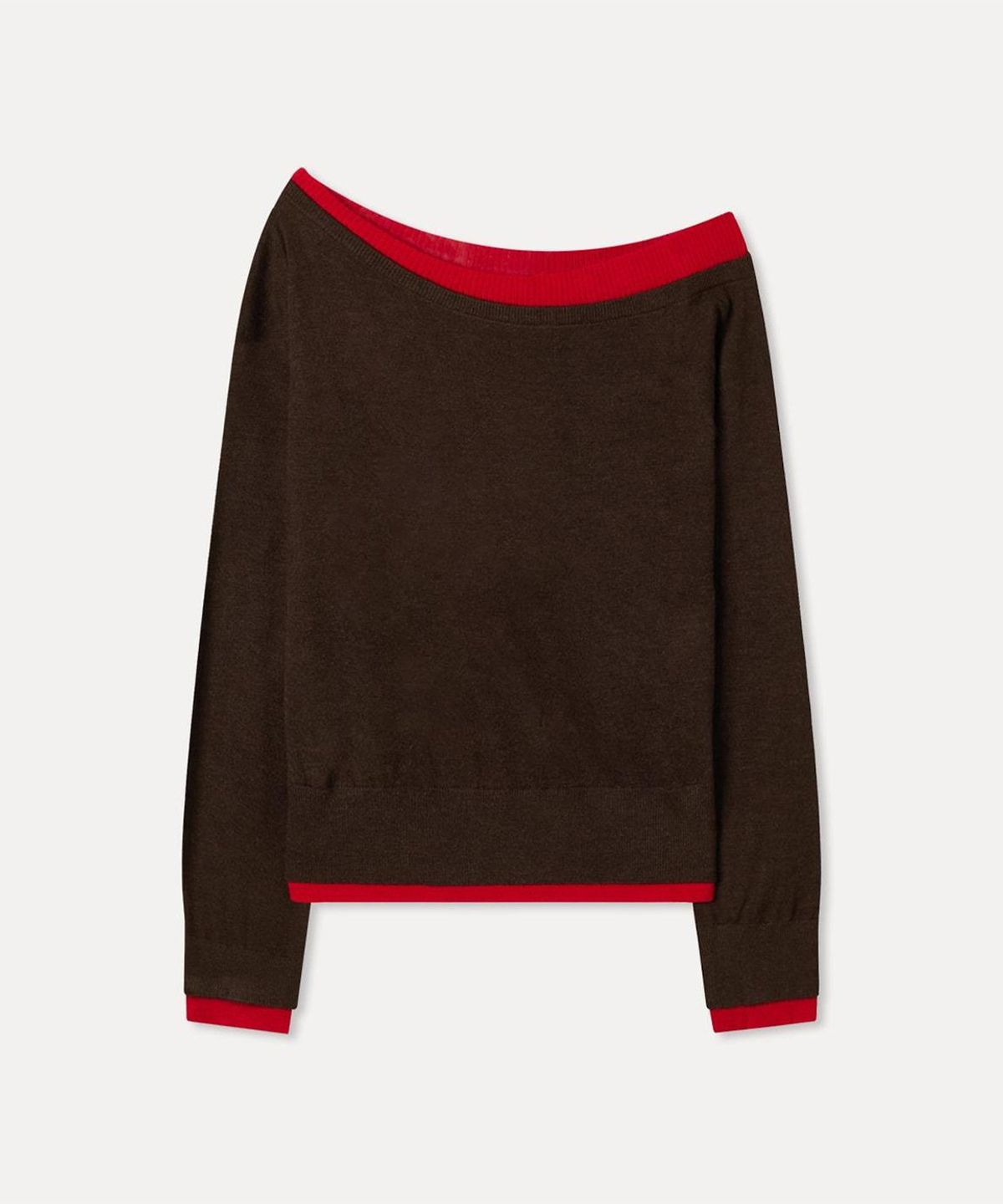 미쏘(MIXXO) 원숄더 레이어드 니트_MIWKAG902T