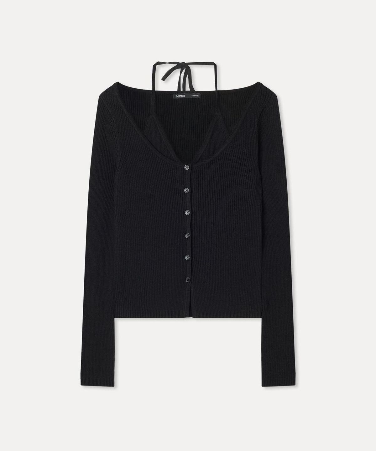 미쏘(MIXXO) 어깨 트임 가디건_MIWCKGT04T