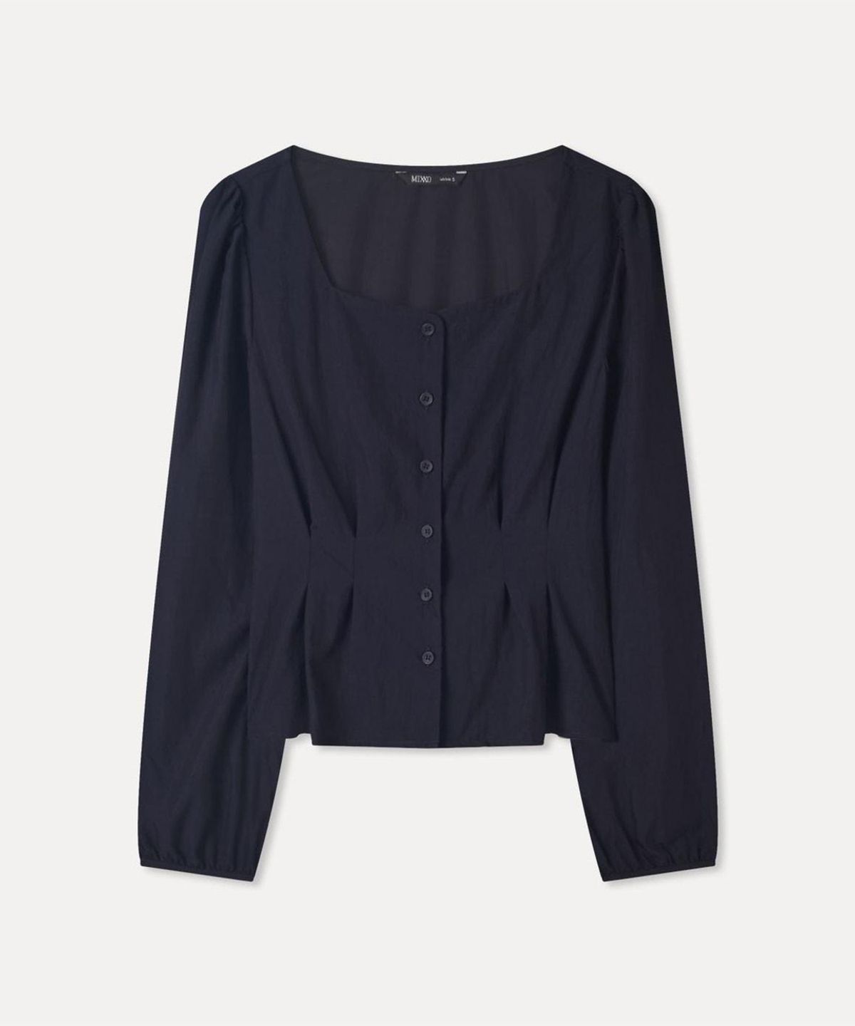 미쏘(MIXXO) 페플럼 블라우스_MIWBLG9B02