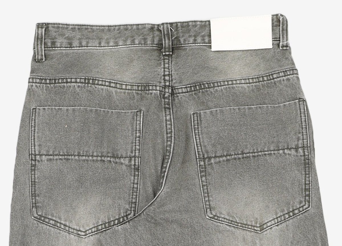 데케트(DECET) Mid Rise Wide Jeans DCPT027AshBlack 28