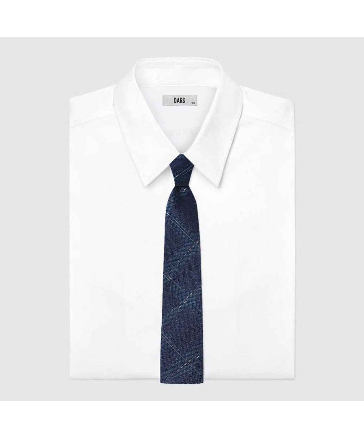 닥스셔츠(DAKS SHIRTS) 실크혼방 체크 넥타이 민트_DMF1ACF1239M1