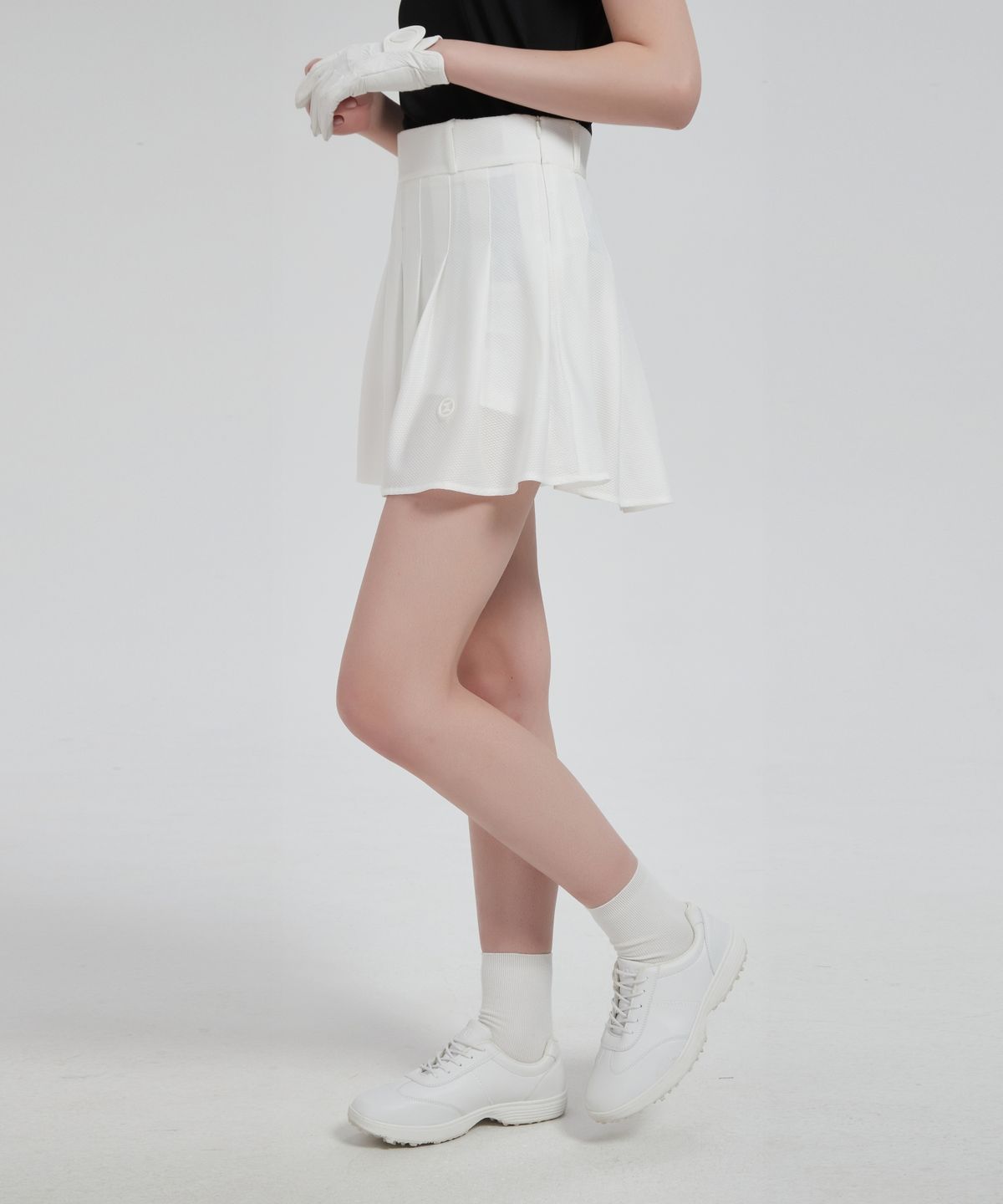 이파르카(E.PARCA) 레이 더블 메쉬 스커트