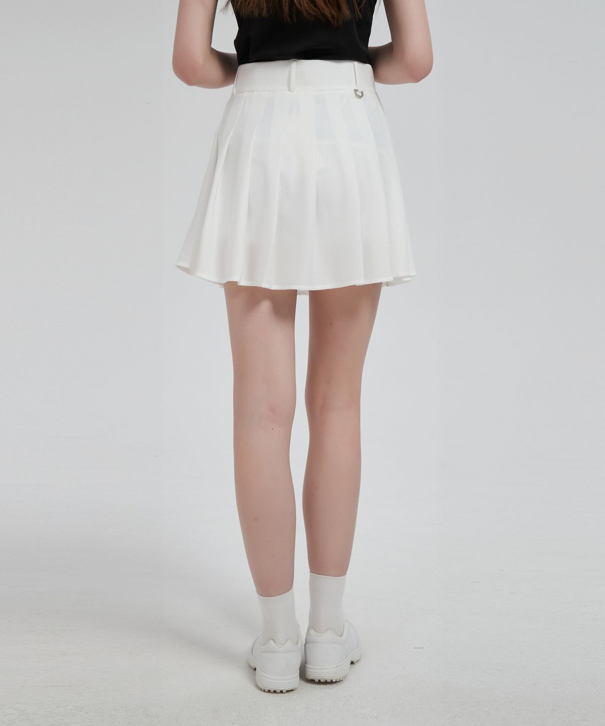 이파르카(E.PARCA) 레이 더블 메쉬 스커트