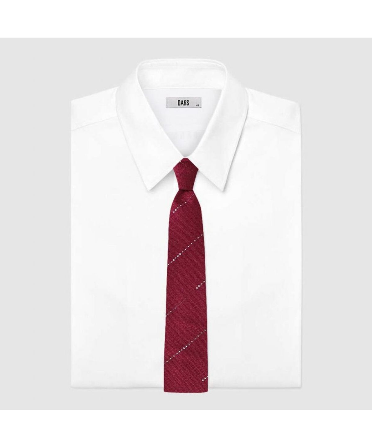 닥스셔츠(DAKS SHIRTS) 실크혼방 레지멘탈 스트라이프 넥타이 바이올렛_DMF1ACF1247V1
