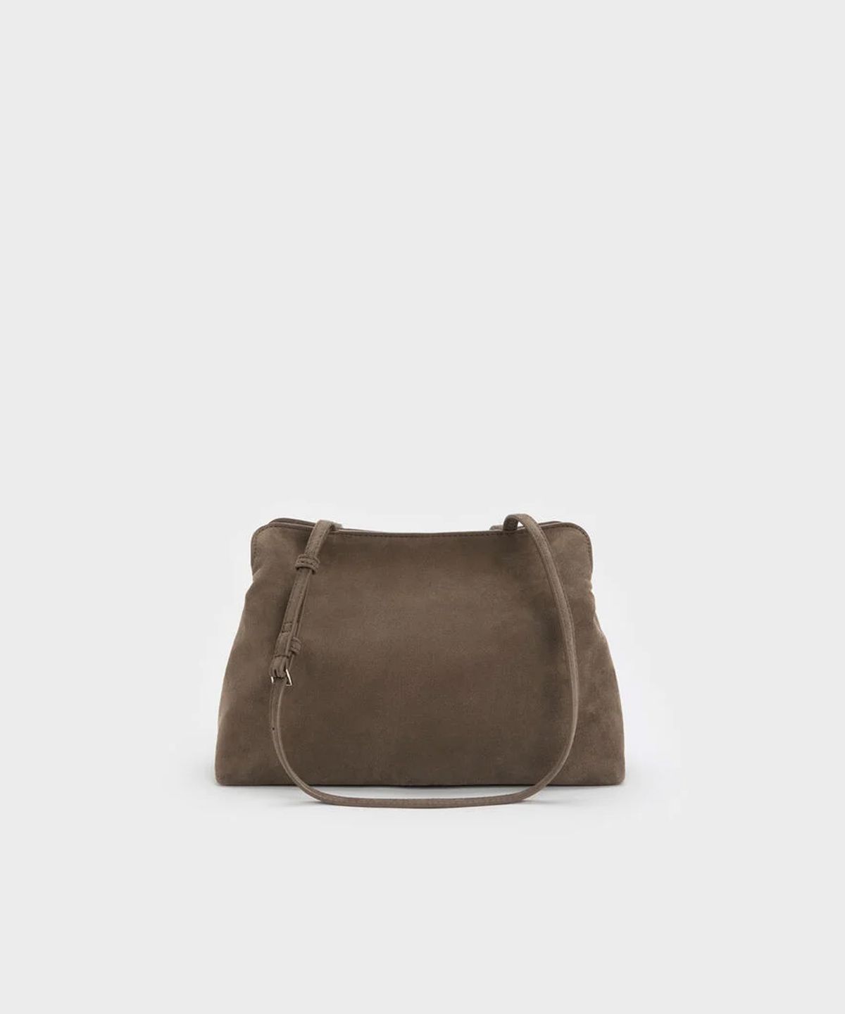 찰스앤키스(CHARLES & KEITH) 리스 셔링 보우 숄더백 스톤 그레이 CK2-20151672-1