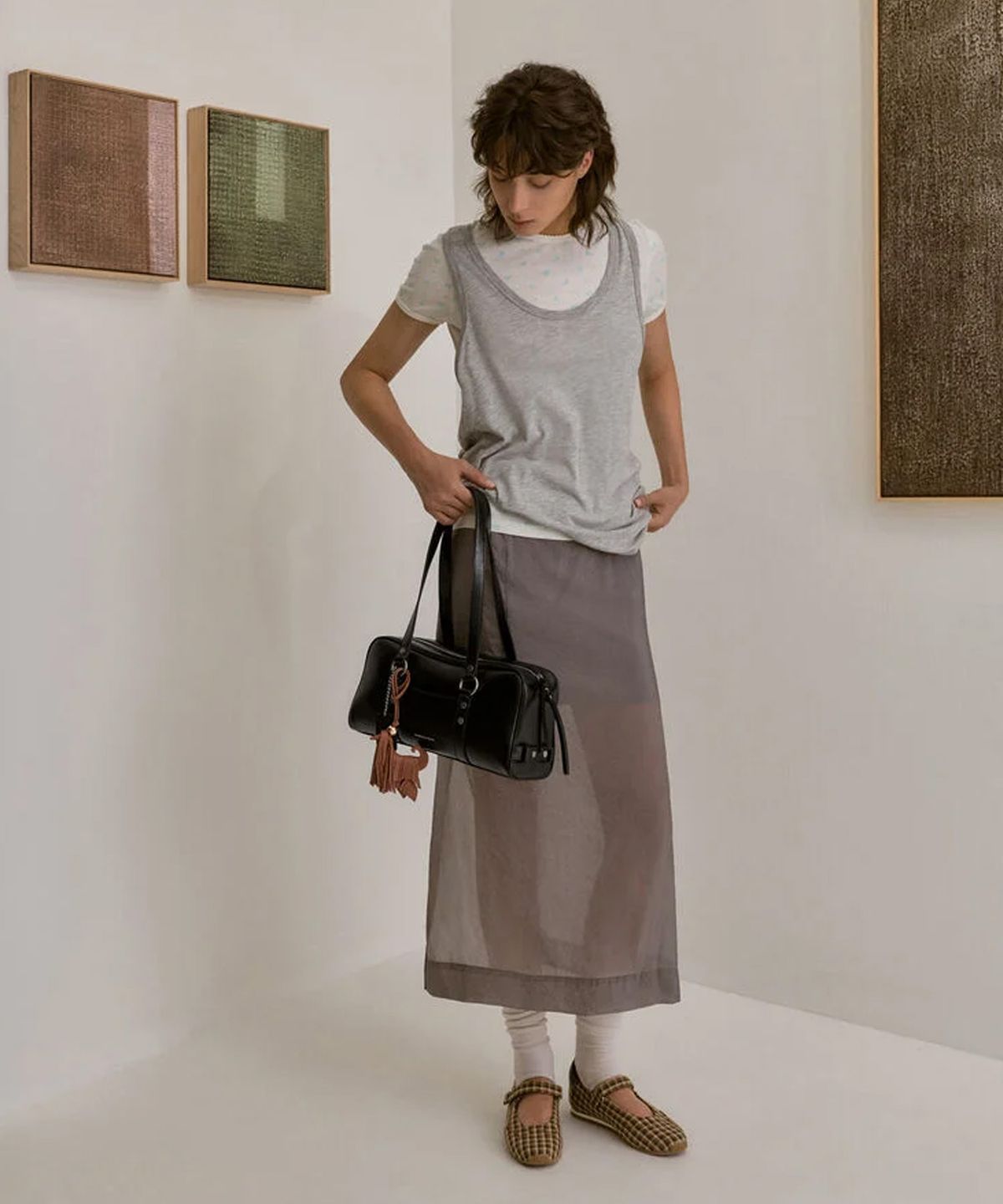 찰스앤키스(CHARLES & KEITH) 타티아나 스터드 숄더백 CK2-30151687
