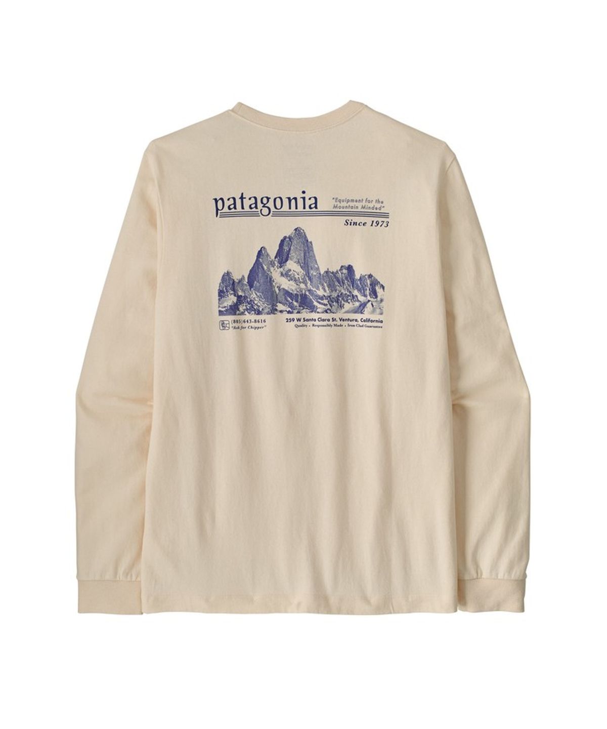 파타고니아(PATAGONIA) 멘즈 롱-슬리브드 미드웨이트 헛 트리퍼 스카이라인 티셔츠 / 37896R7