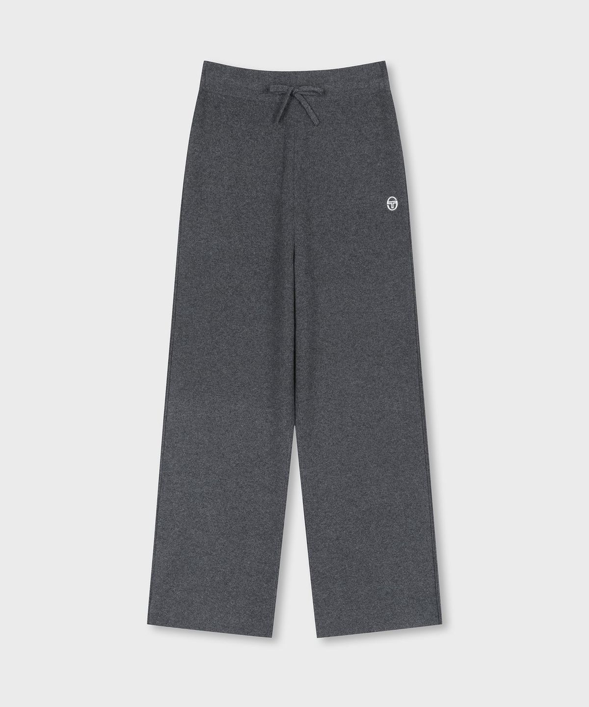 세르지오 타키니(SERGIO TACCHINI) W 울캐시 니트 와이드핏 팬츠 (D.Charcoal Grey)