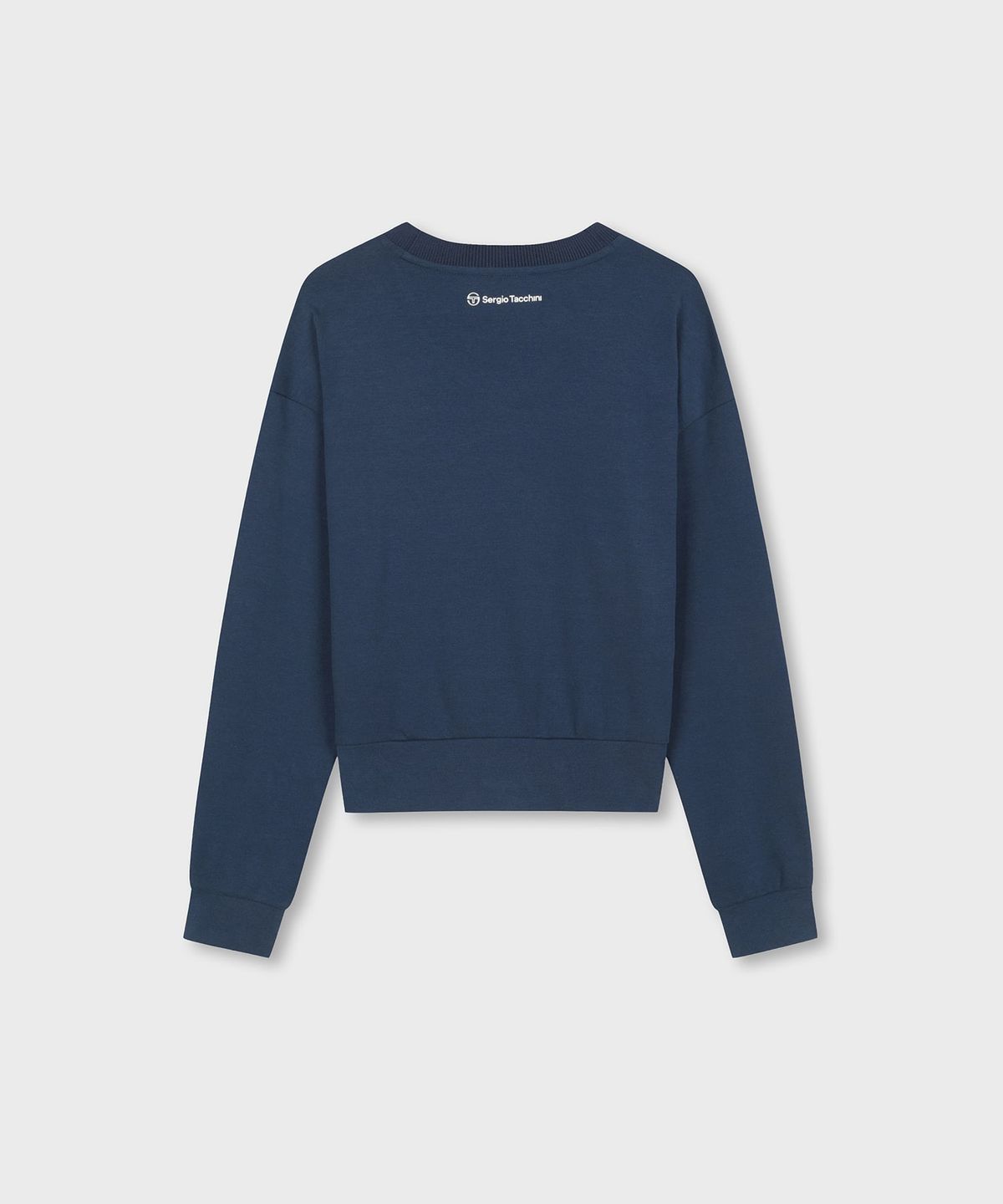 세르지오 타키니(SERGIO TACCHINI) W 액티브 크롭 브이넥 맨투맨 (Navy)