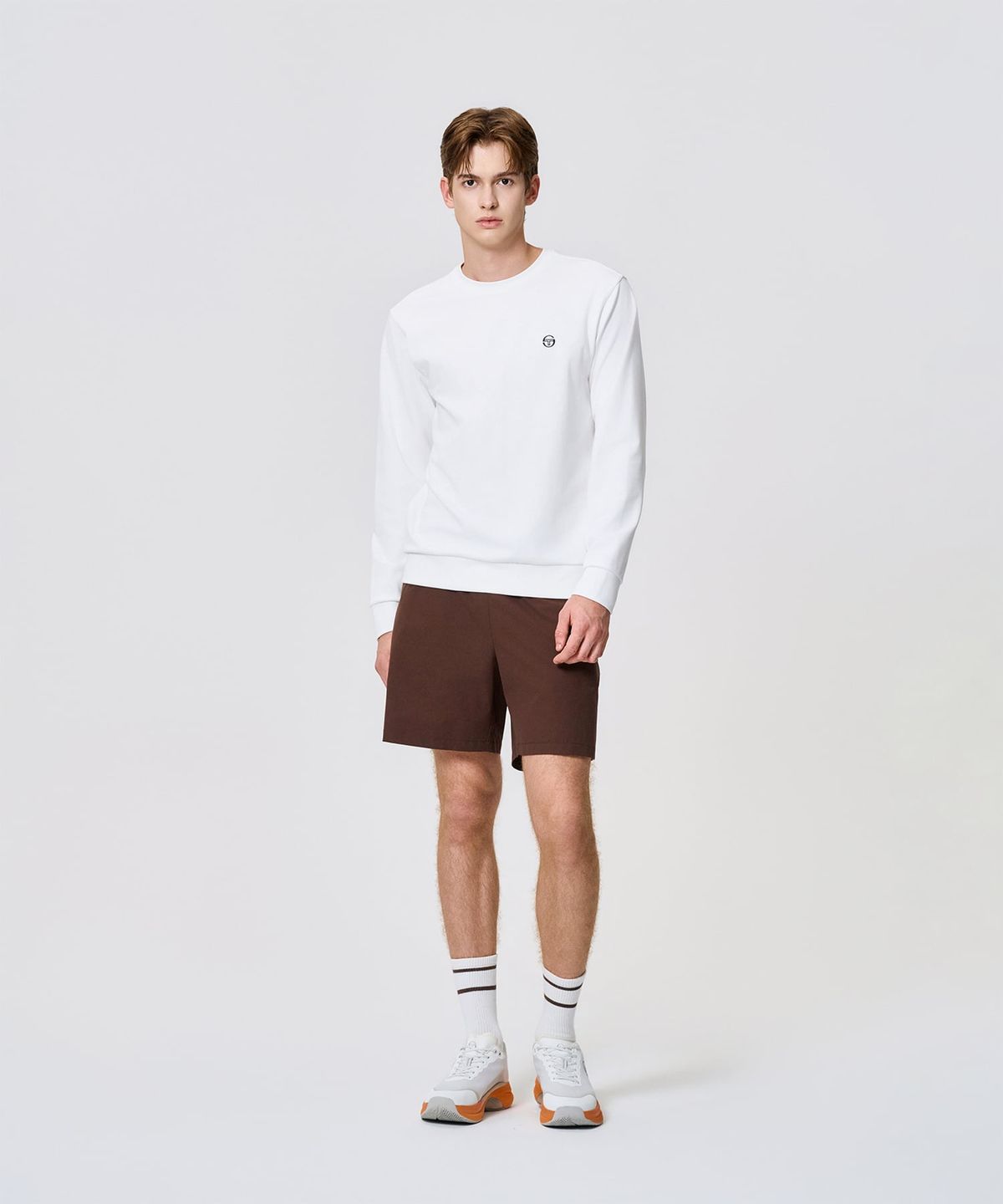 세르지오 타키니(SERGIO TACCHINI) U 액티브 크루넥 맨투맨 (White)