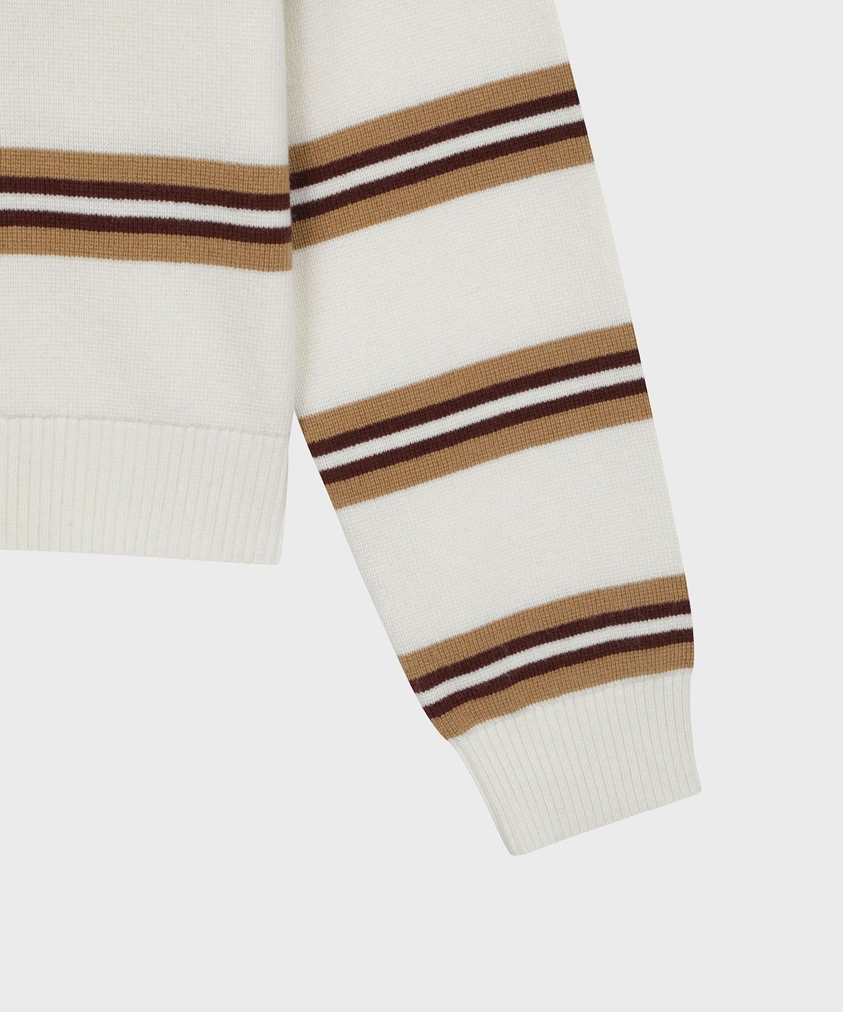 세르지오 타키니(SERGIO TACCHINI) W 울캐시 니트 하프집 스웨터 (Ptn.Ivory)