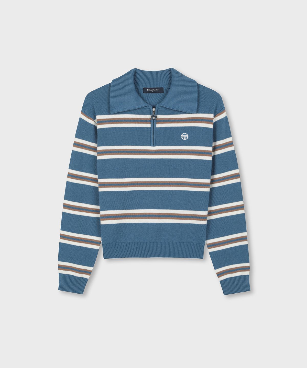 세르지오 타키니(SERGIO TACCHINI) W 울캐시 니트 하프집 스웨터 (Indigo)