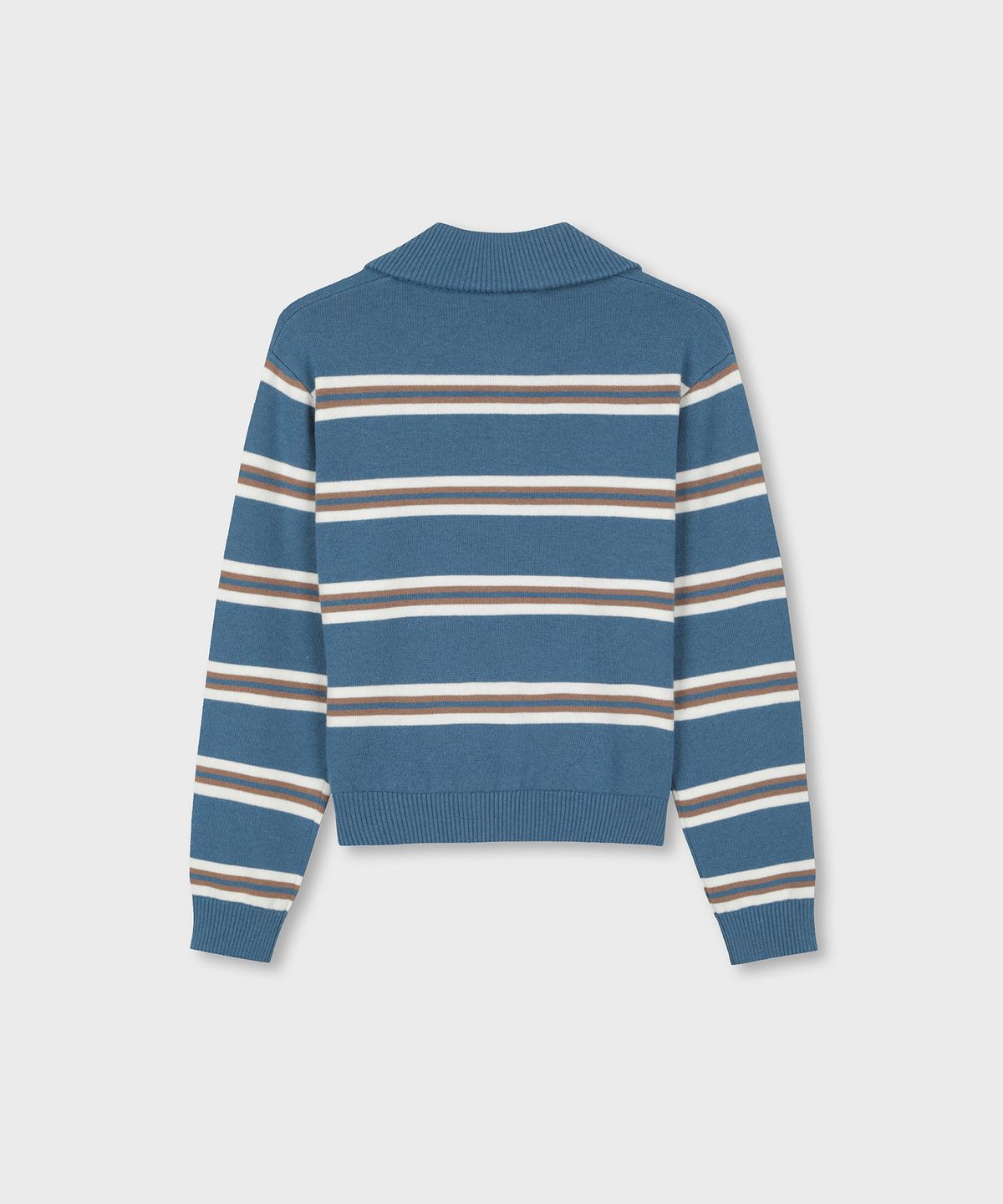 세르지오 타키니(SERGIO TACCHINI) W 울캐시 니트 하프집 스웨터 (Indigo)