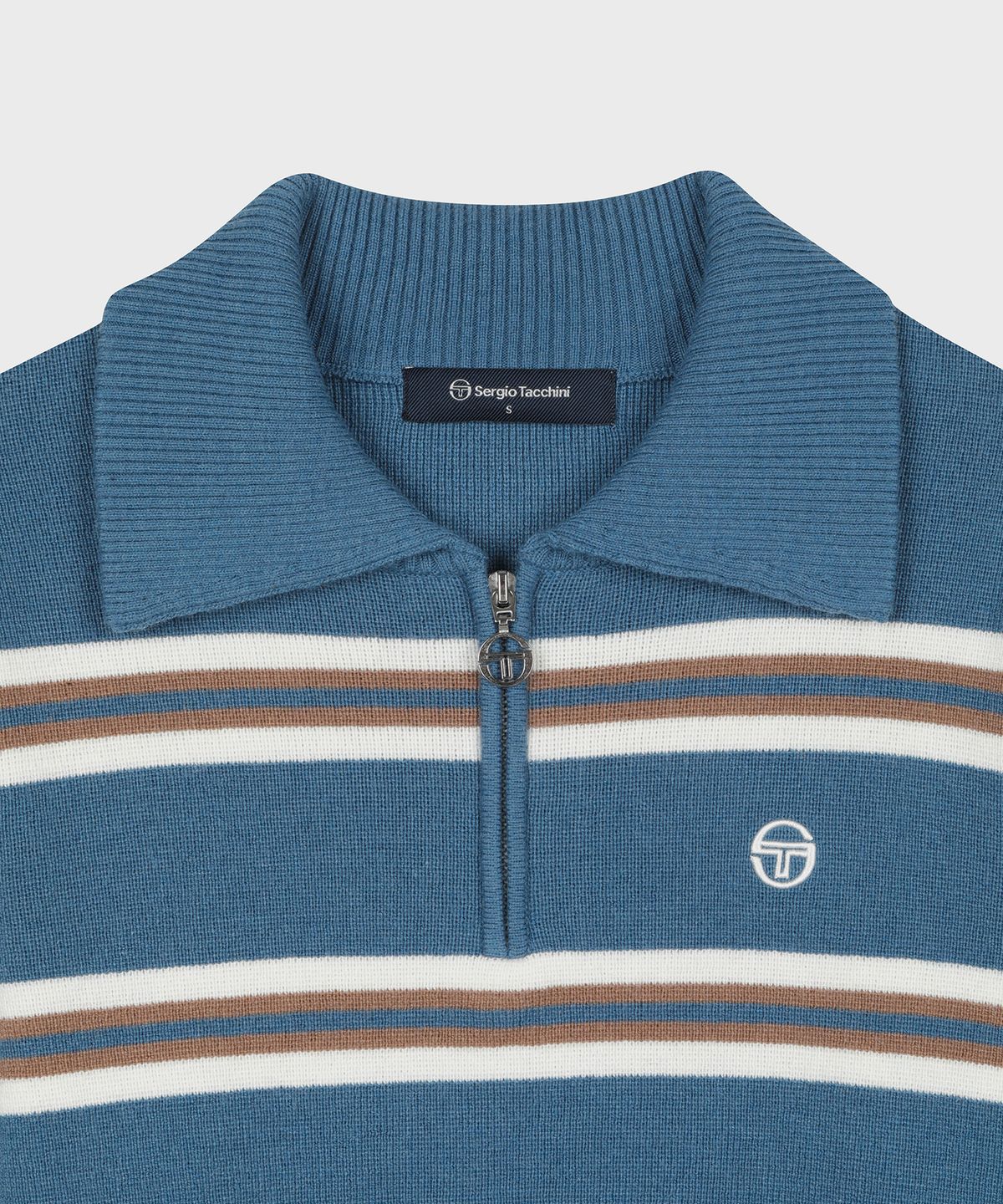 세르지오 타키니(SERGIO TACCHINI) W 울캐시 니트 하프집 스웨터 (Indigo)