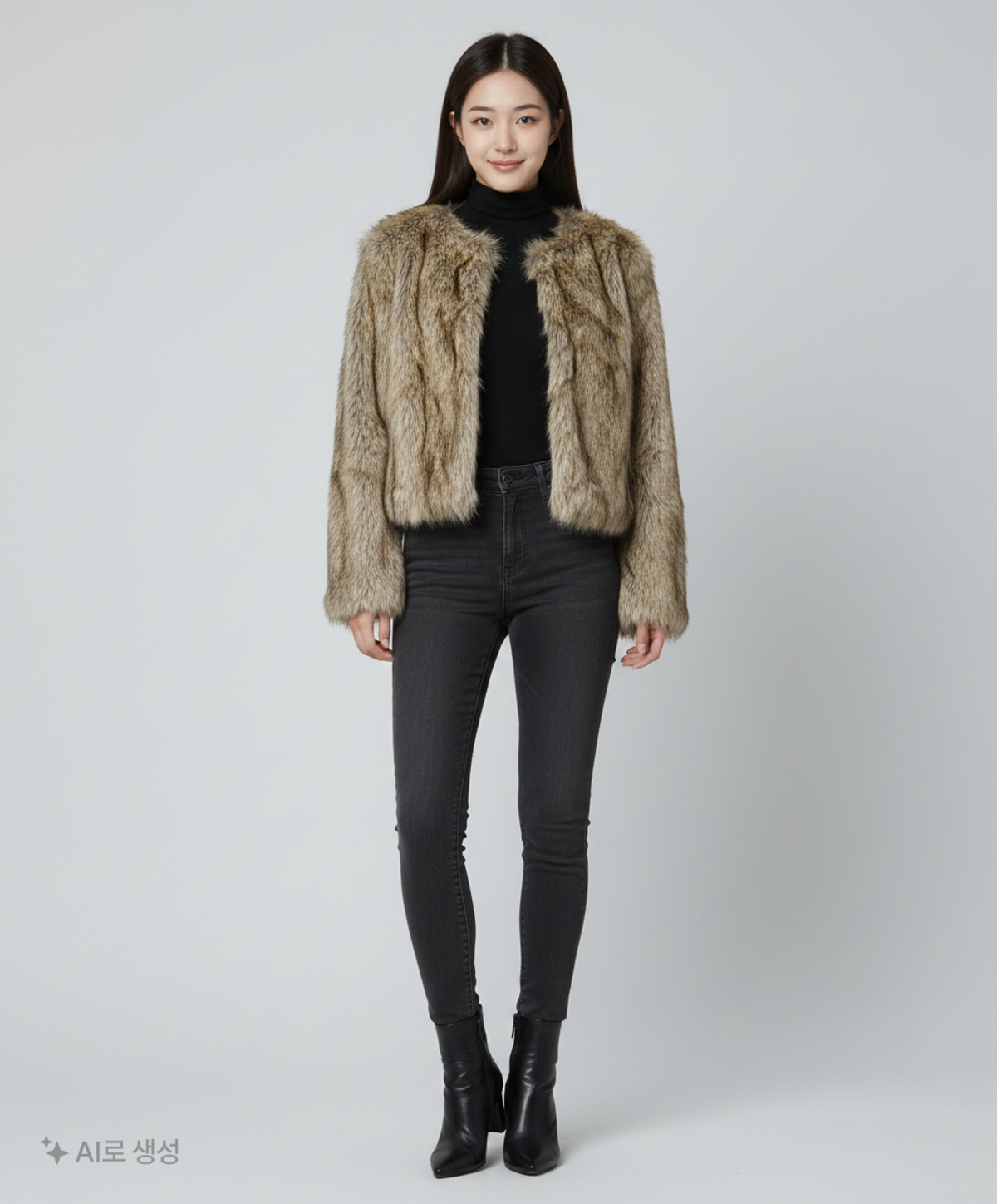 버쉬카(Bershka) 무스탕/퍼 M