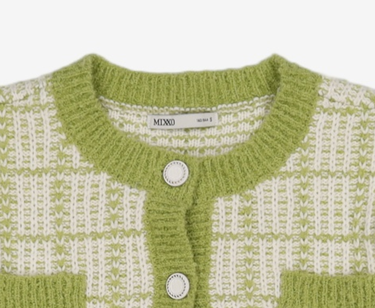미쏘(MIXXO) 트위드 가디건 MIWCKCV12T S