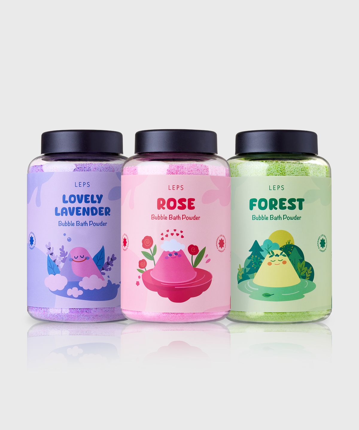 렙스(LEPS) 대용량 편백향 버블파우더 입욕제 포레스트 400g