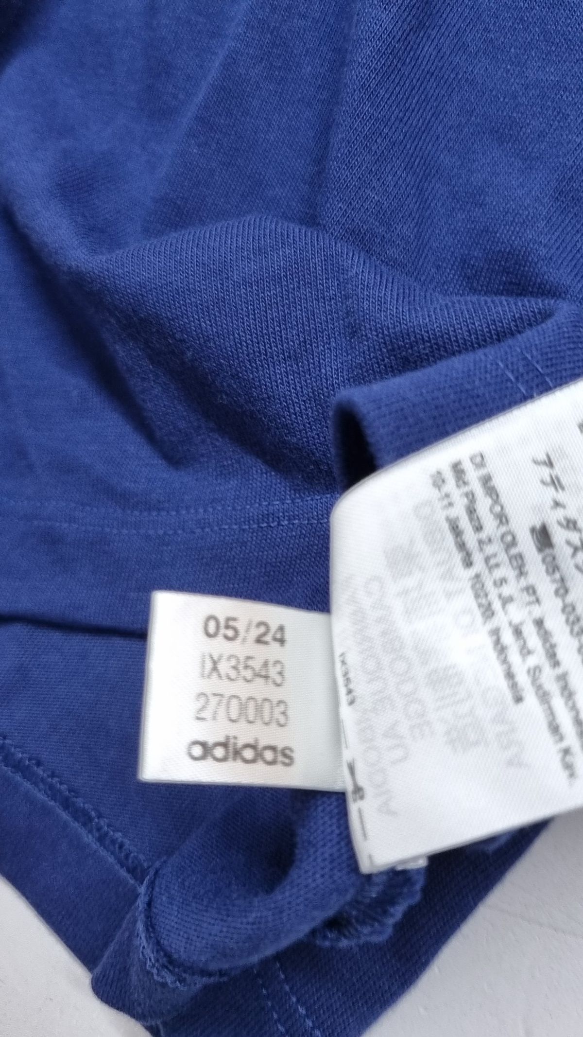 아디다스(ADIDAS) 크롭 폴로 셔츠 - 다크블루 / IX3543 M