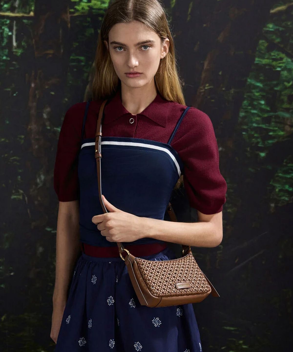 찰스앤키스(CHARLES & KEITH) 미니 칼라 우븐 숄더백 3colors CK2-20671784-2