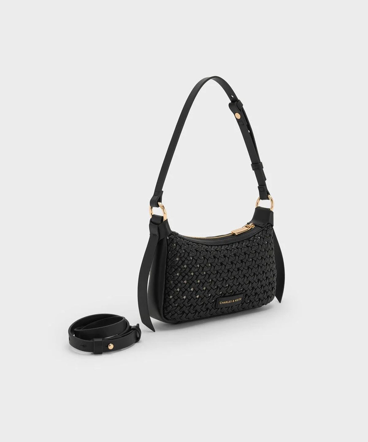 찰스앤키스(CHARLES & KEITH) 미니 칼라 우븐 숄더백 3colors CK2-20671784-2