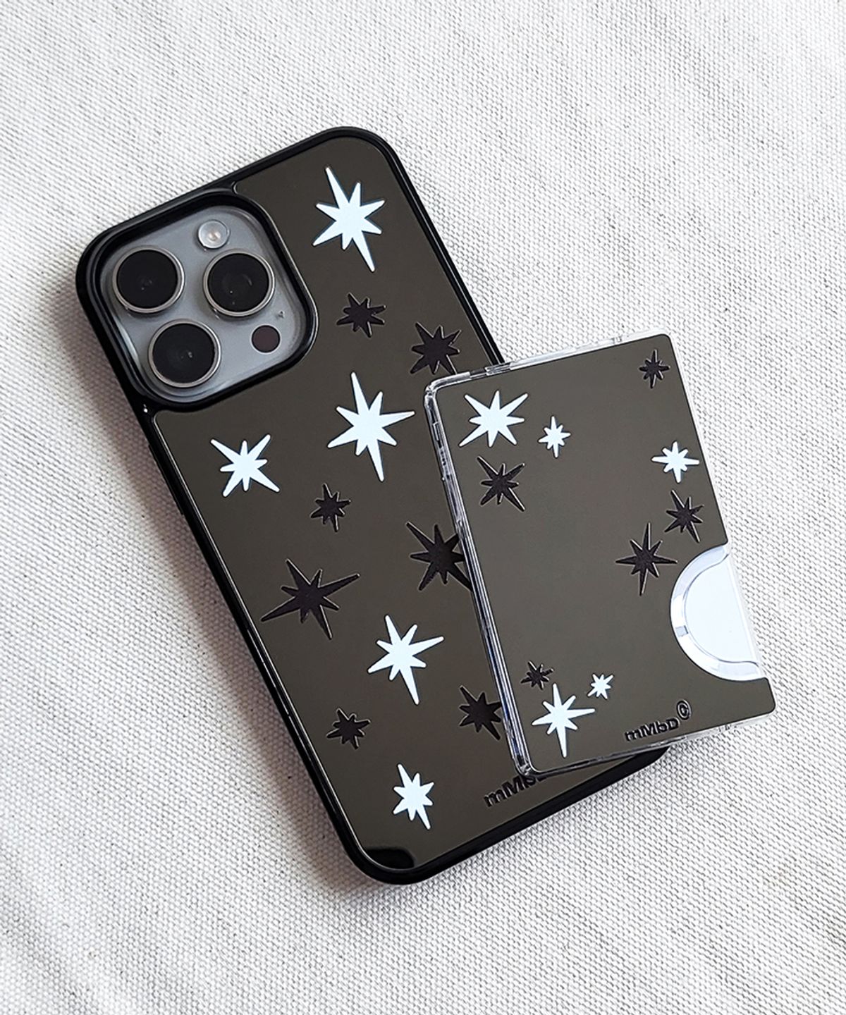 메모리즈바운더리(MEMORIESBOUNDARY) Stellar Scatter Black Mirror Phone Case (MIX / MagSafe)