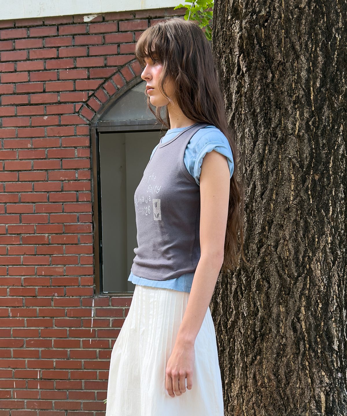 다이애그널(DIAGONAL) THE SALTY OKINAWA TANK (dark grey)