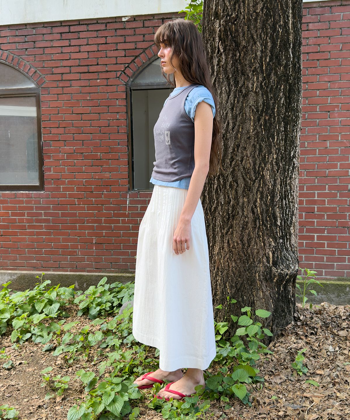 다이애그널(DIAGONAL) THE SALTY OKINAWA TANK (dark grey)