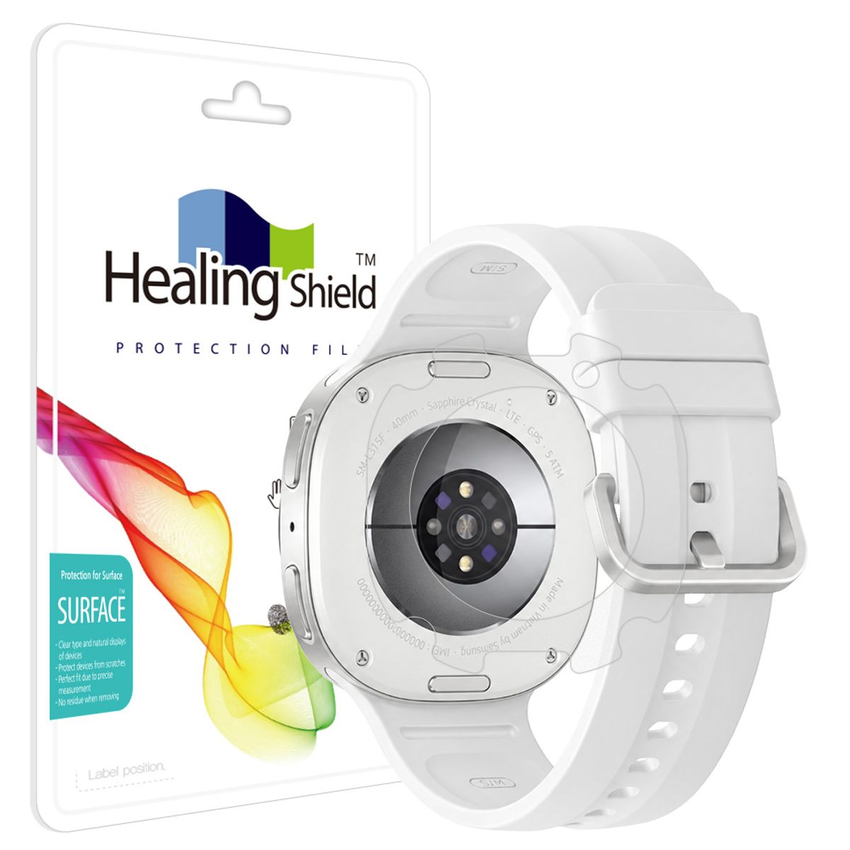 힐링쉴드(HEALINGSHIELD) 갤럭시워치9 40mm 무광 후면보호필름 2매