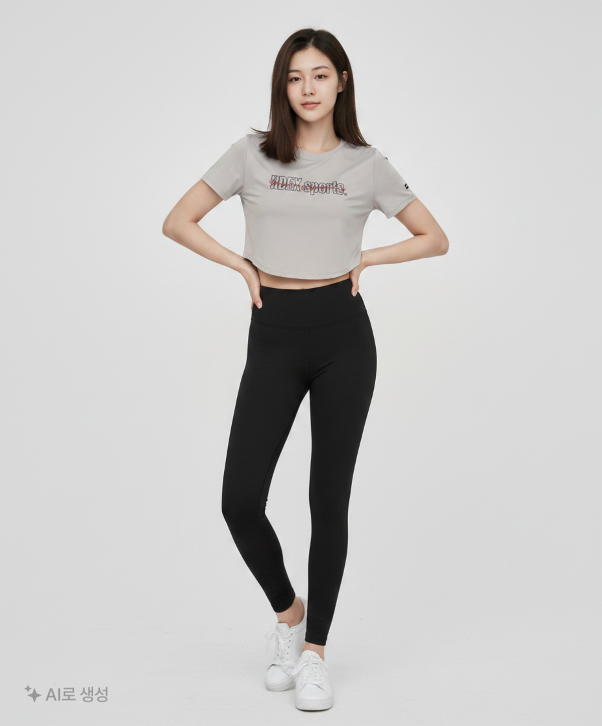 에이치덱스(HDEX) 우먼스 레이어 모달 크롭 숏 슬리브 (White) M
