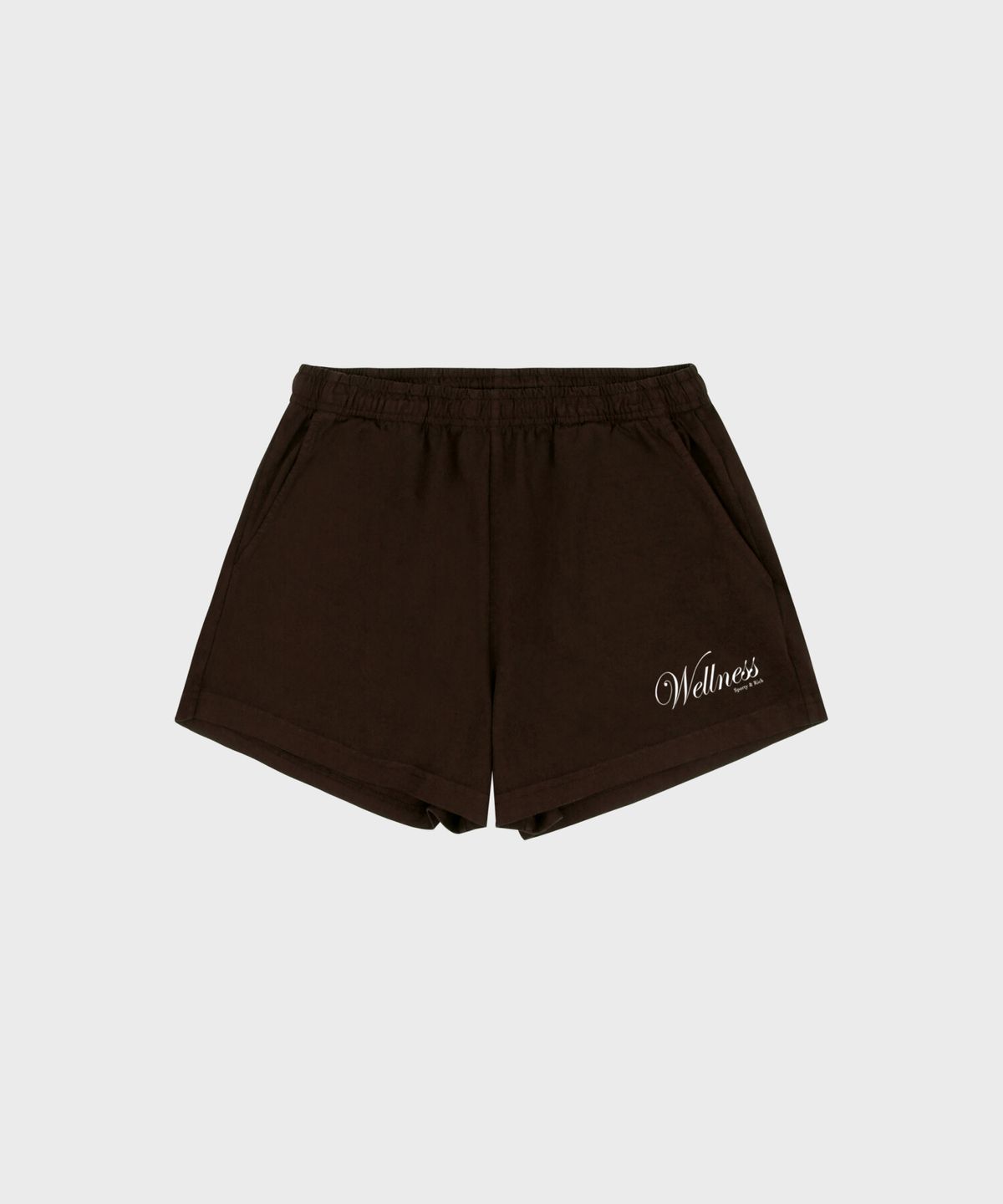 스포티앤리치(SPORTY&RICH) 소호 디스코 쇼츠 - 초코 R263AW7001