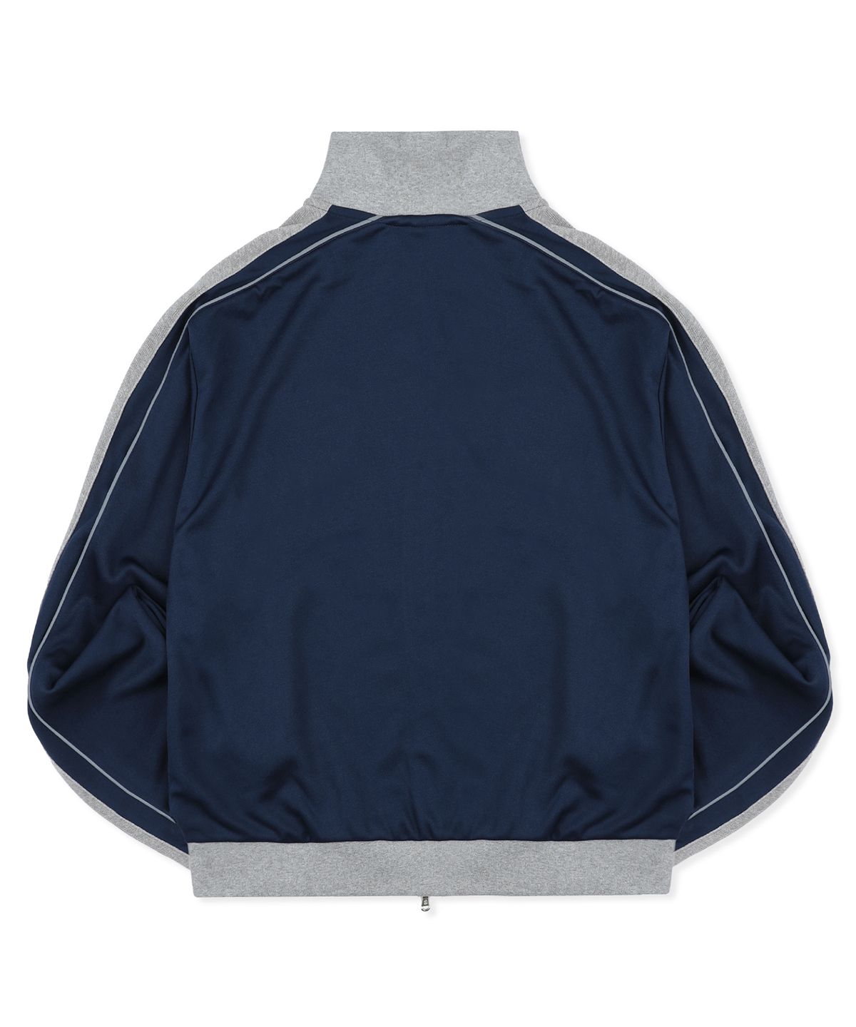 엑스톤즈(XTONZ) XJ140 슬림핏 아플리케 파이핑 트랙 집업 (NAVY)