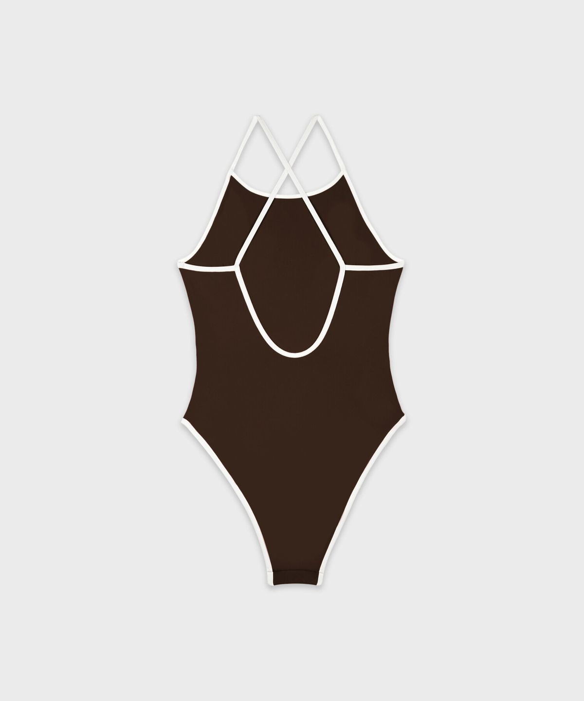 스포티앤리치(SPORTY&RICH) 다이애나 원피스 스윔웨어 - 초코 R263AW8002