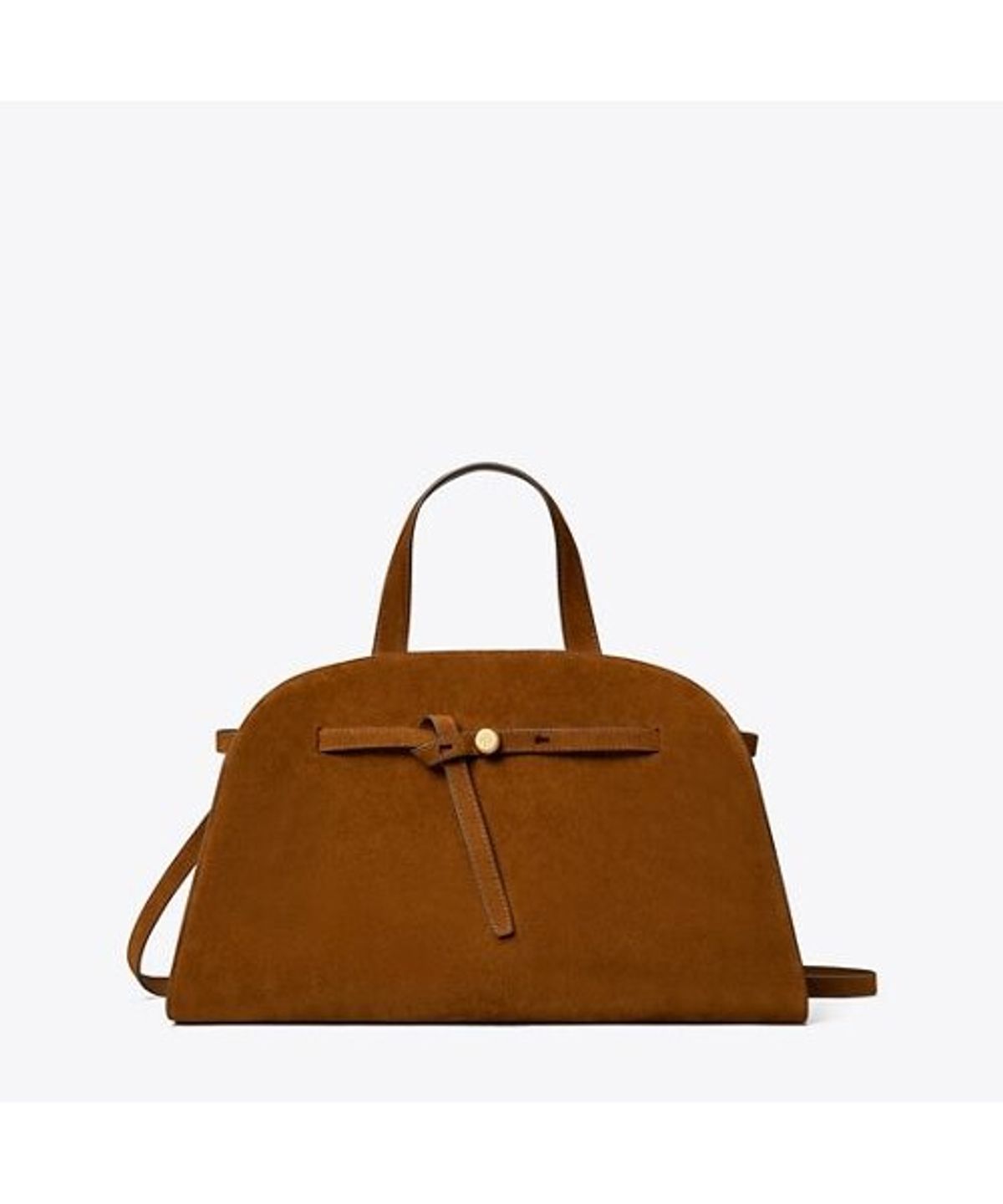 토리버치(TORYBURCH) 로미 스웨이드 바울레토 - 카라멜