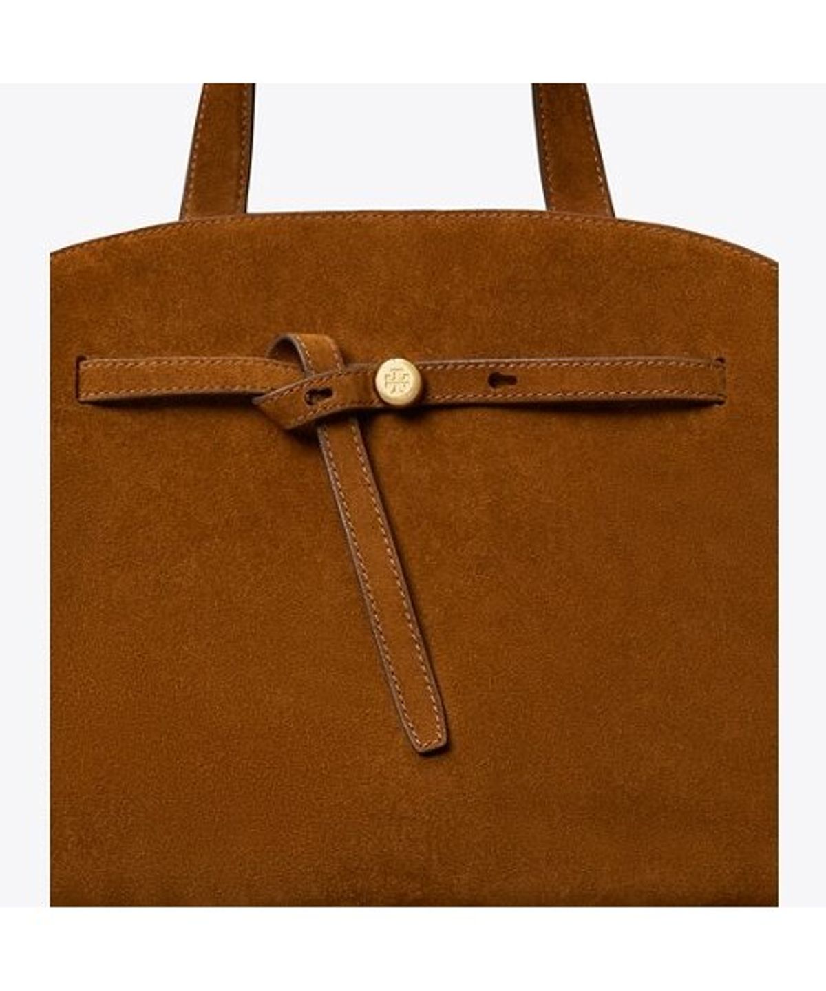 토리버치(TORYBURCH) 로미 스웨이드 바울레토 - 카라멜