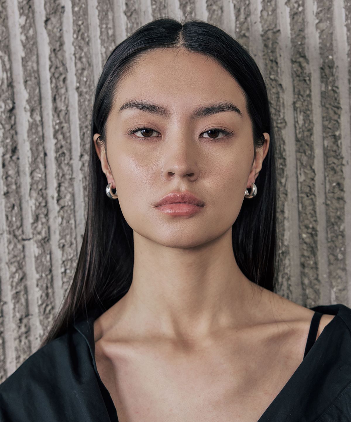 그라스마티네(GRASSE MATINEE) Dome Earrings M Silver