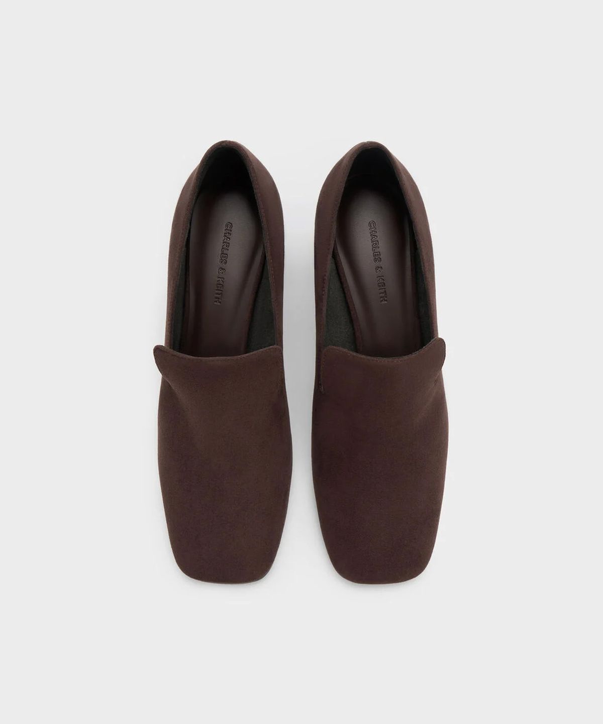 찰스앤키스(CHARLES & KEITH) 스퀘어 토 블록 힐 로퍼 펌프스 2colors CK1-60920407