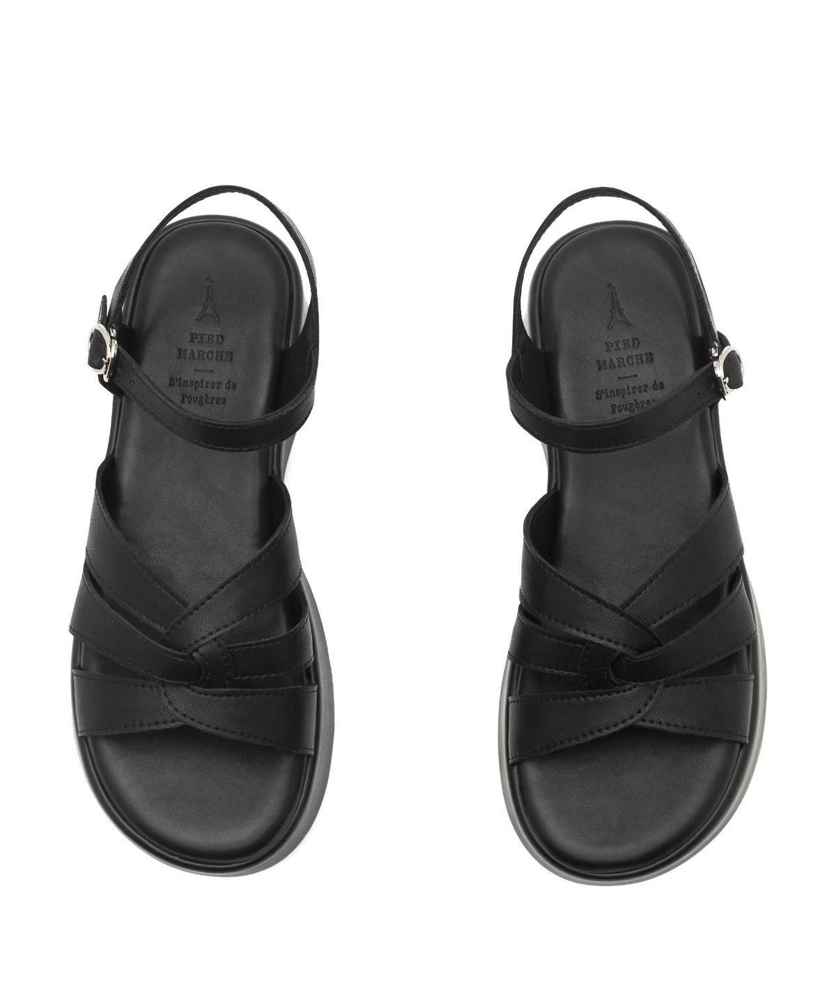 아삐에 마르슈(APIED MARCHE) Ligne 블러킹 미드솔 소가죽 샌들 6cm -PM3037 (3color)
