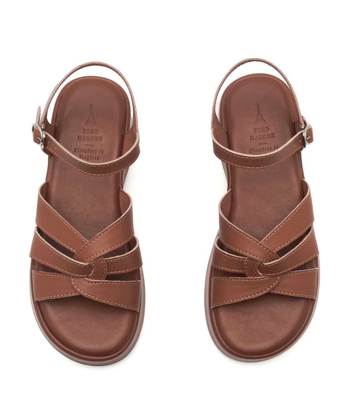 아삐에 마르슈(APIED MARCHE) Ligne 블러킹 미드솔 소가죽 샌들 6cm -PM3037 (3color)