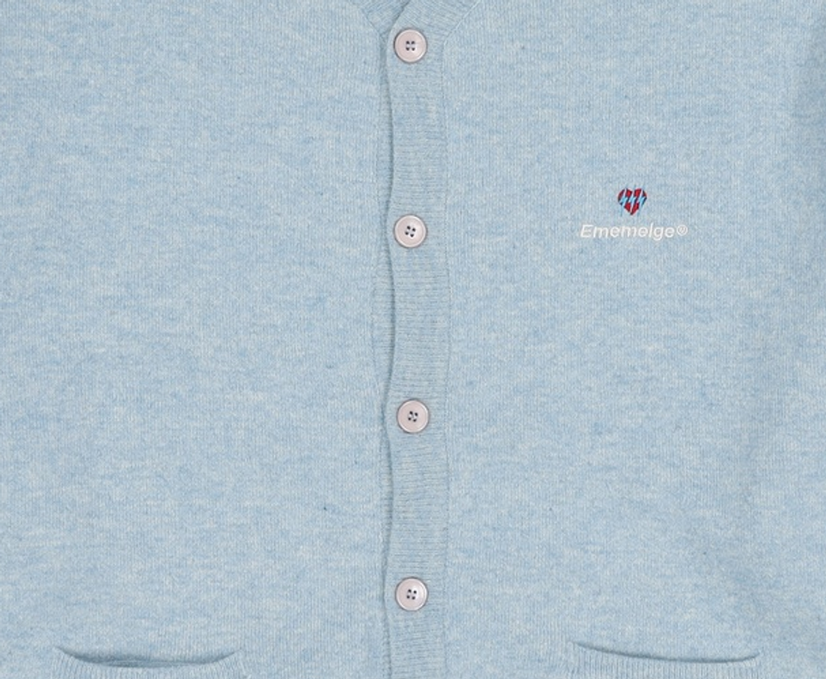 엠엠엘지(MMLG) [Mmlg] L/E COLLEGE CARDIGAN (SKY BLUE) L