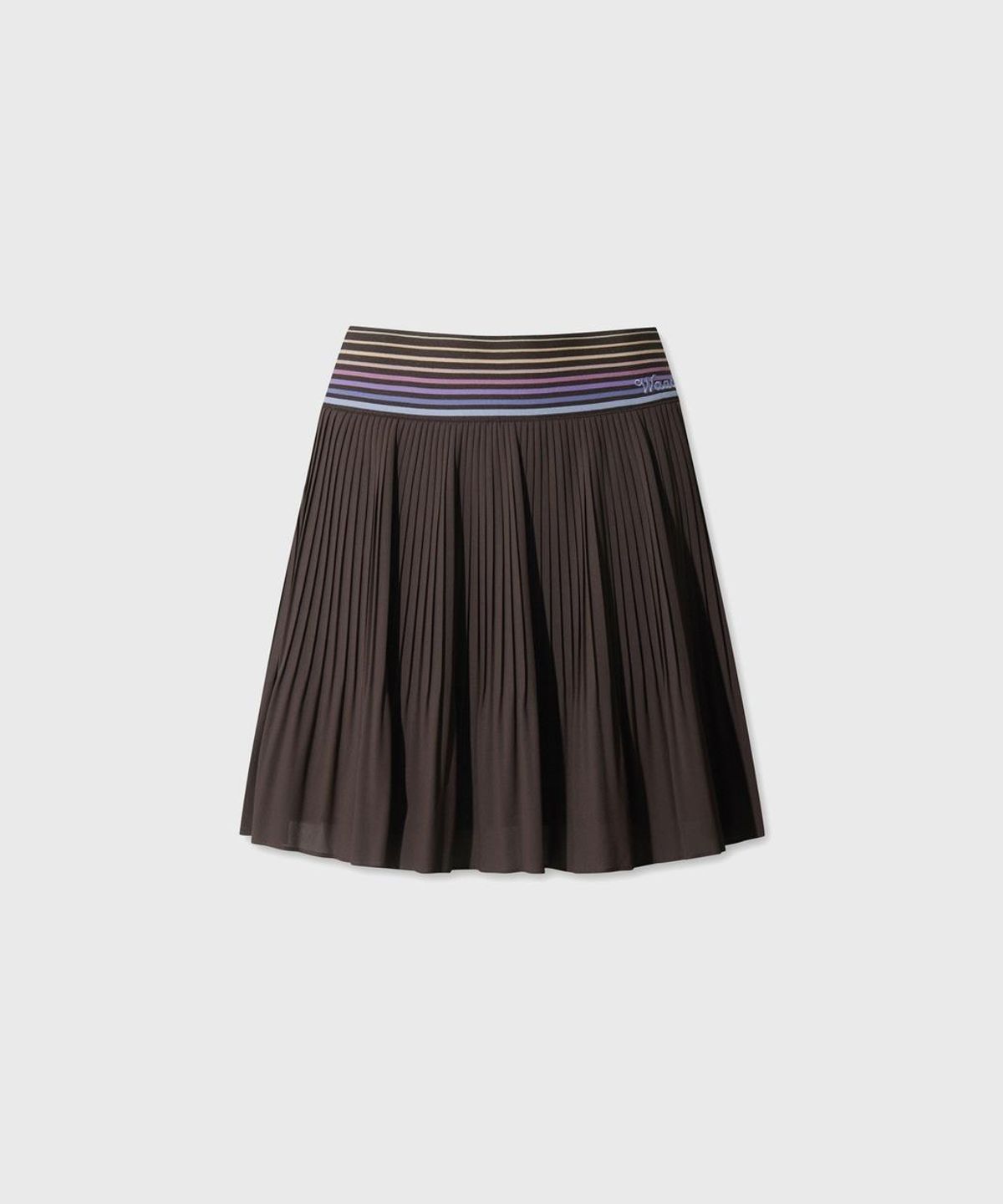 왁(WAAC) Women Rainbow pleats skort WWKCM26501BRD