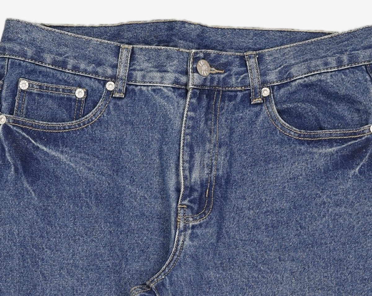 엑스톤즈(XTONZ) XP118 루멘 와이드 데님 팬츠 (DARK BLUE) L