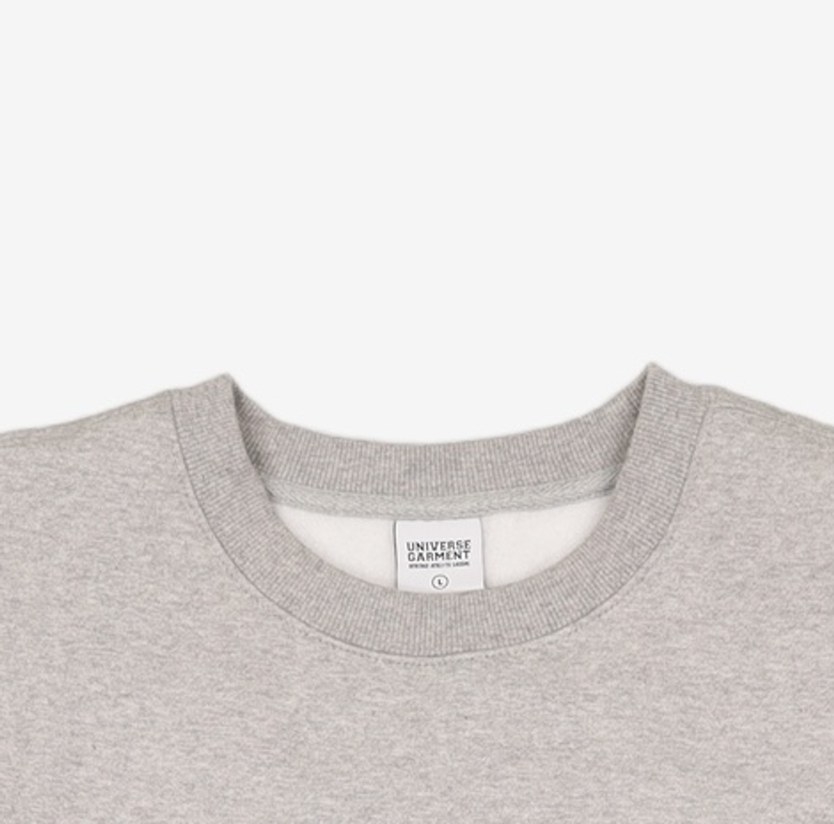 유니버스 가먼트(UNIVERSE GARMENT) UGA 애슬래틱 기모 스웻셔츠_Charcoal L